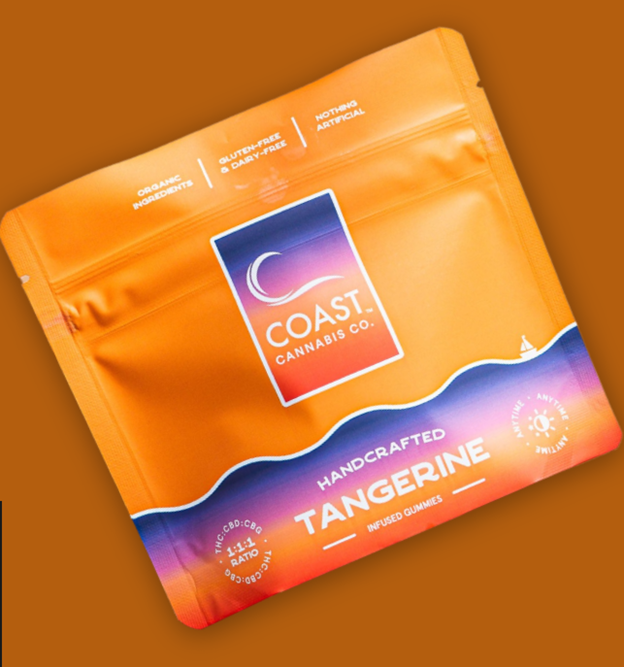 Photograph of product: Tangerine 1:1:1 CBD/CBG/TH-oui Gummies | 100mg