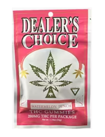 Photograph of product: Watermelon Punch - 200mg Gummies by Dealer's Choice