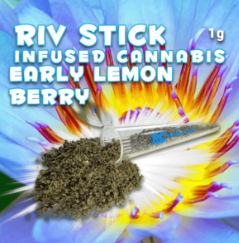 Photograph of product: Riviera Creek | Early Lemon Berry | 1g Infused Riv Stick