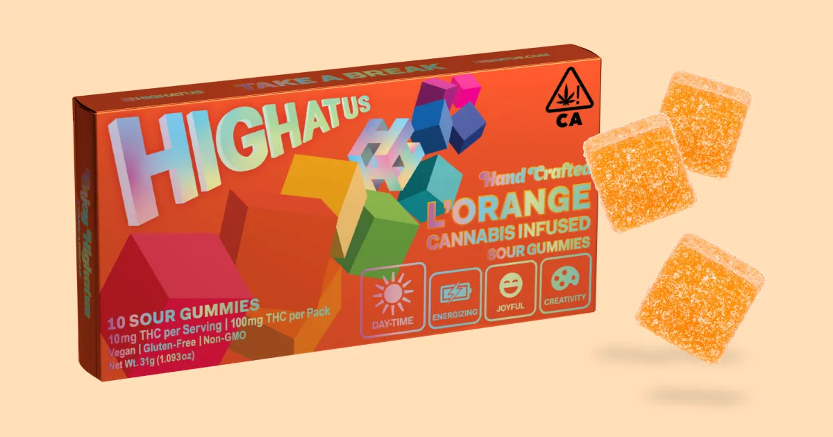 Photograph of product: SOUR GUMMIES 10PK - L'ORANGE