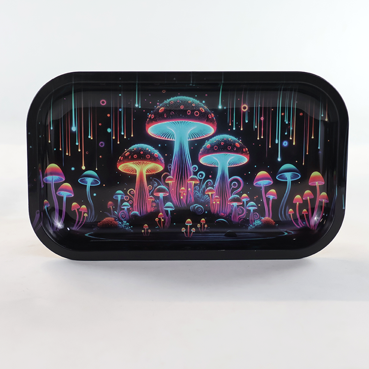 Photograph of product: SirEEL - 10.6" x 6.3" Neon Mushrooms Rolling Tray