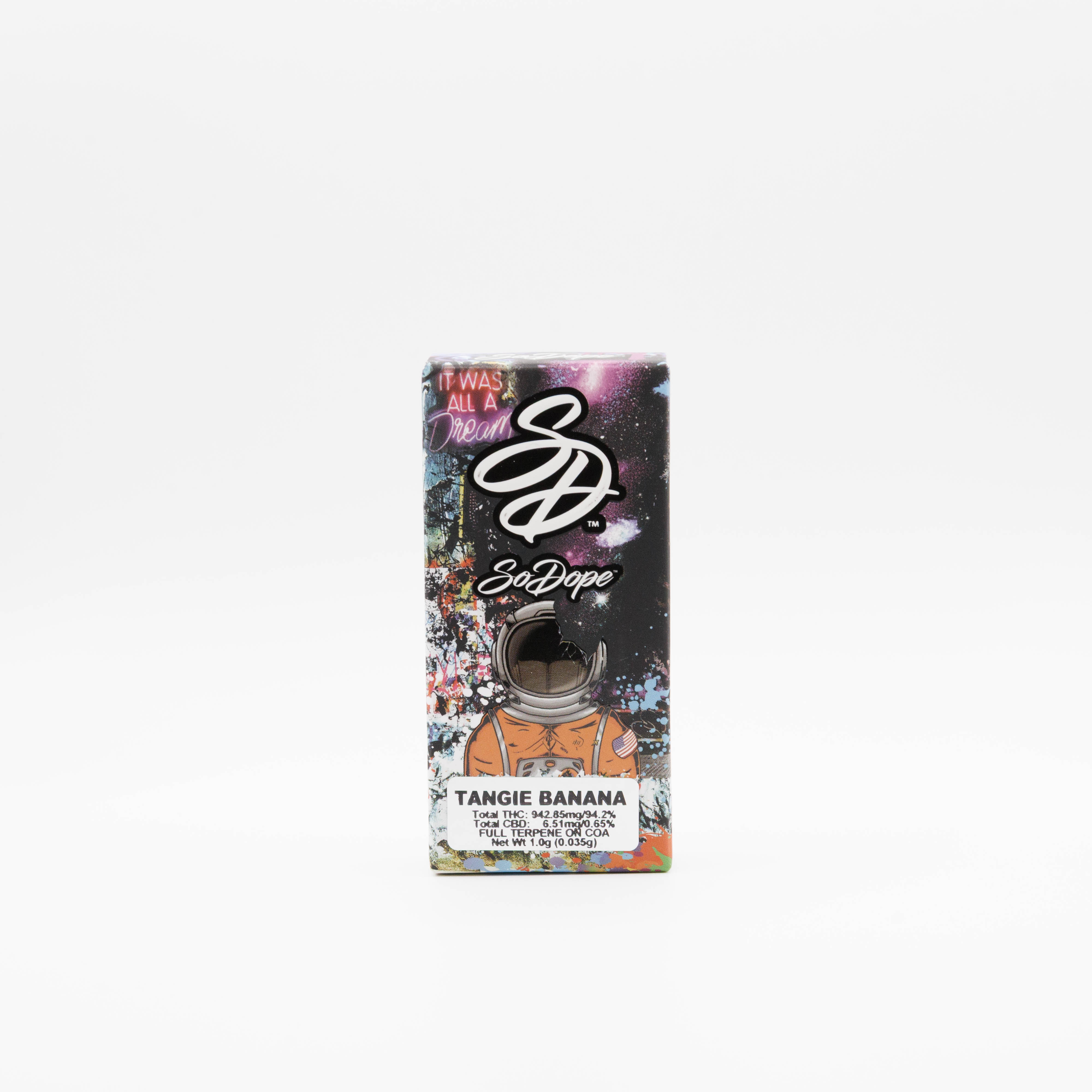 Photograph of product: So Dope | Tangie Banana | Oui'd Dom | AIO