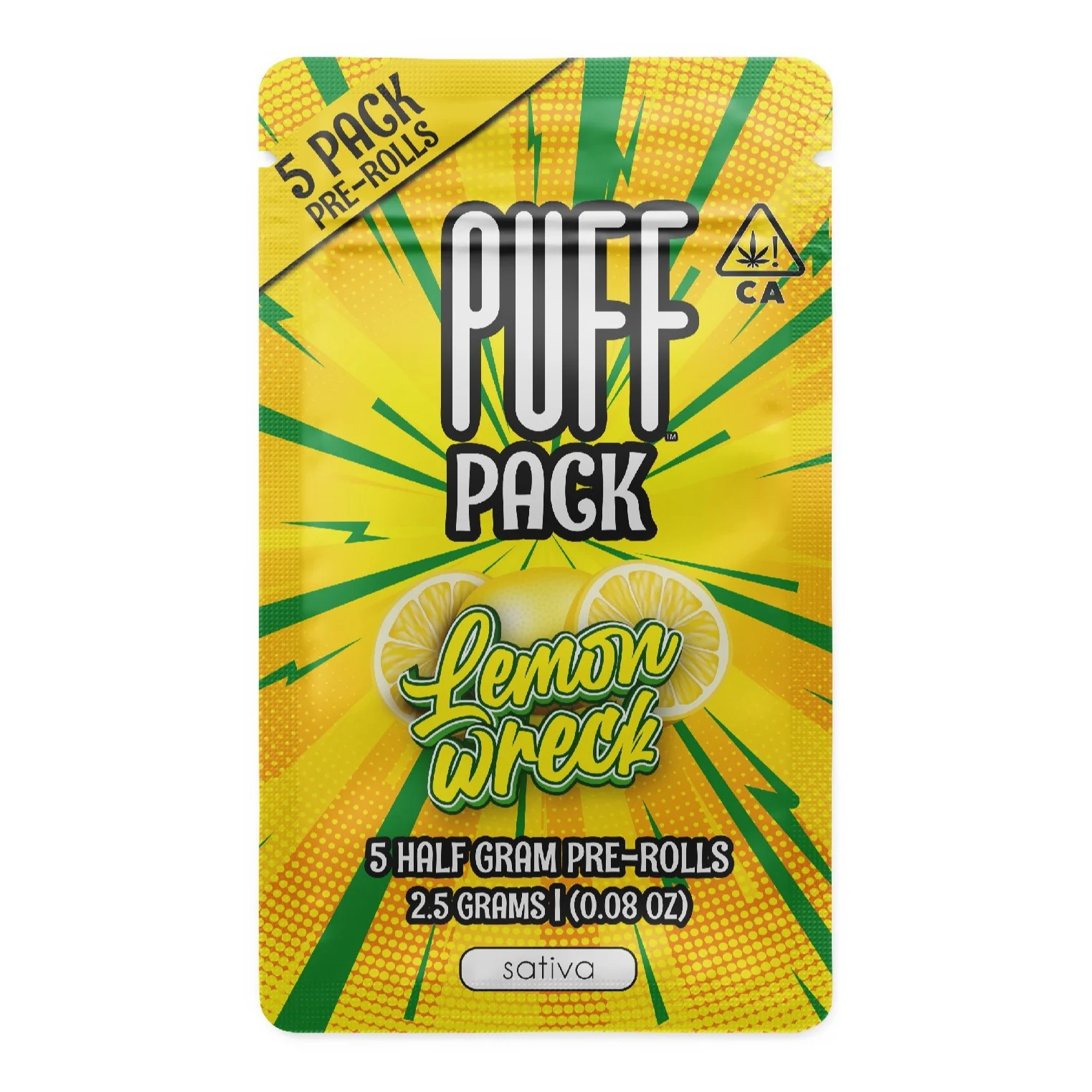 Photograph of product: 5-pack Pre-Rolls - Lemonwreck