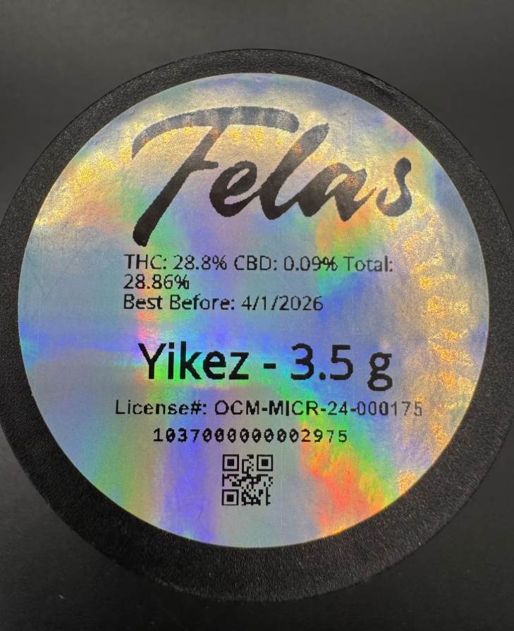Photograph of product: Felas | Yikes Flower - 3.5g