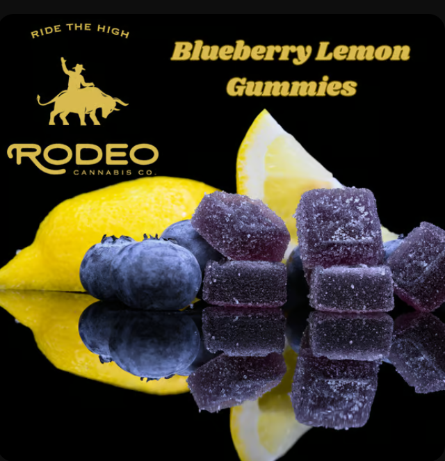 Photograph of Product: Rodeo Live Rosin Blueberry Lemon Gummies (C0070000125)