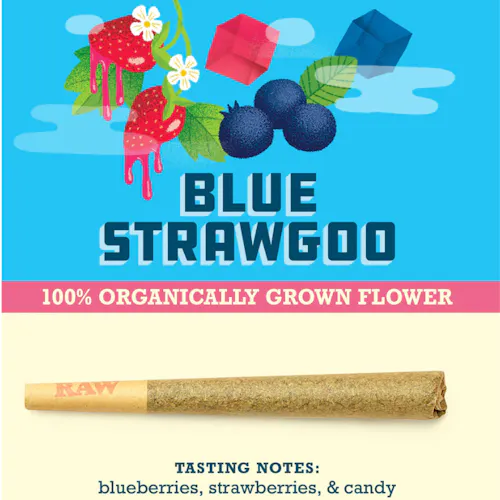 Photograph of product: 1g Blue Strawgoo Pre-Roll | TAX INCLUDED