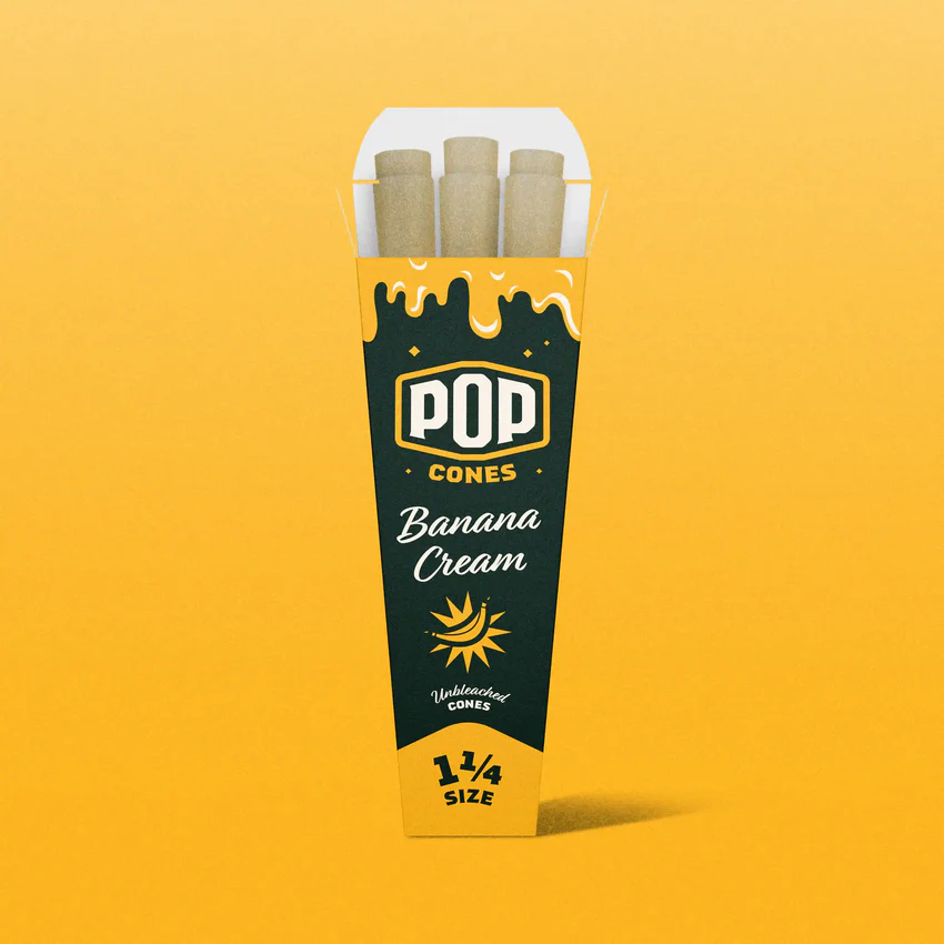 Photograph of Product: POP CONES - CONES - 1 1/14" - 6PK - BANANA CREAM