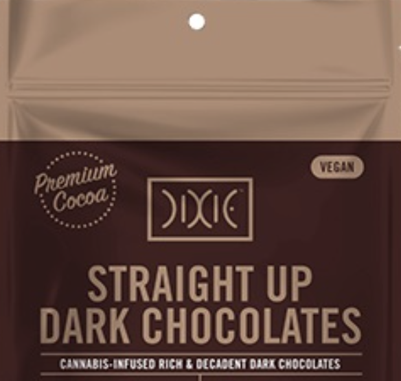 Photograph of product: Dixie TH-oui Straight Up Dark Chocolate | 10mg (10ct)