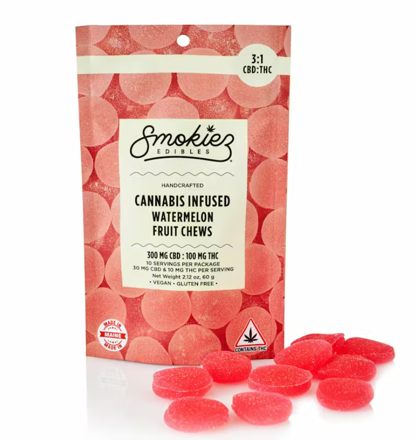 Photograph of product: Sour Watermelon 3:1 Fruit Chews