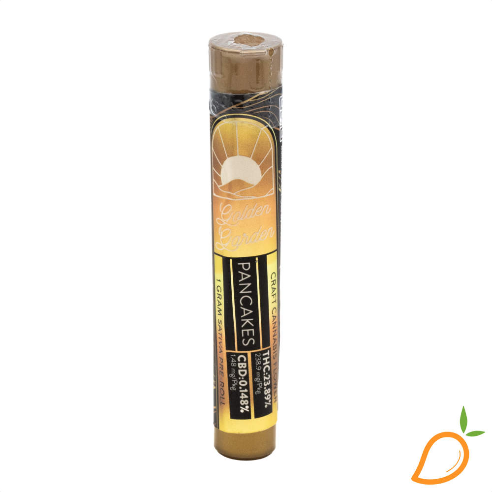 Photograph of product: 1g Pancakes Preroll Golden Garden
