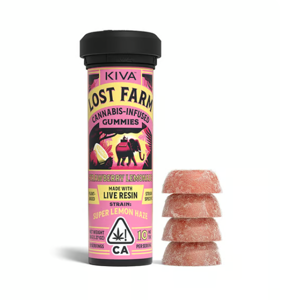 Photograph of product: SUPER LEMON HAZE - STRAWBERRY LEMONADE [H] GUMMIES - 100 MG