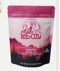 Photograph of product: Lebcity Assorted 500mg Gummies