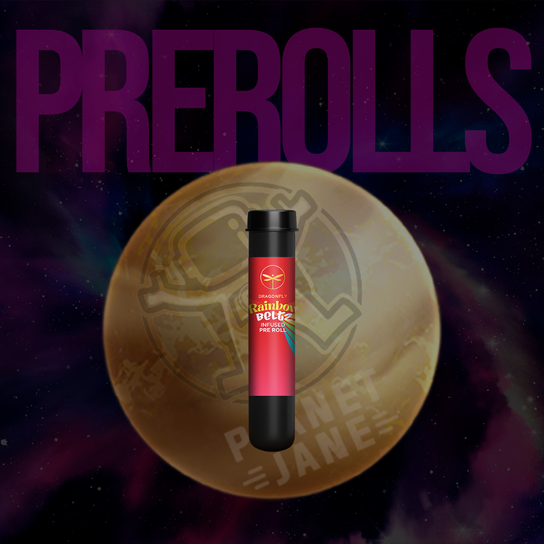 Photograph of product: Dragonfly - 1.25g Infused Preroll - Rainbow Beltz