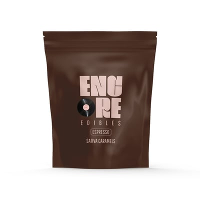 Photograph of product: Encore - Edibles - Caramel Espresso - 10ct (100mg)