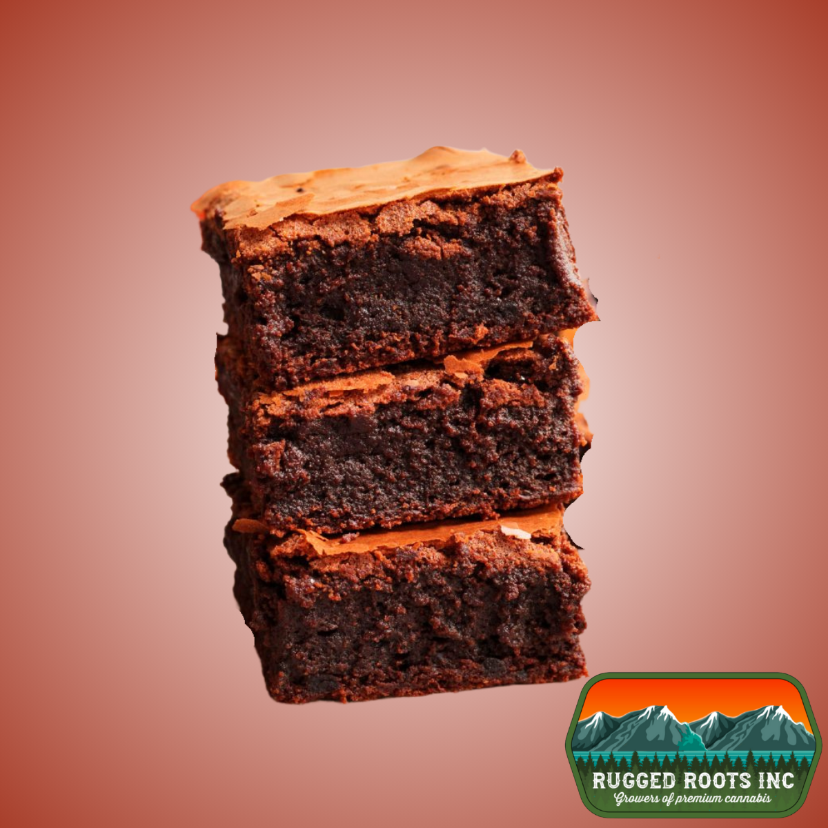 Photograph of Product: Rugged Roots+Tripp's | Brownie Bar 100mg