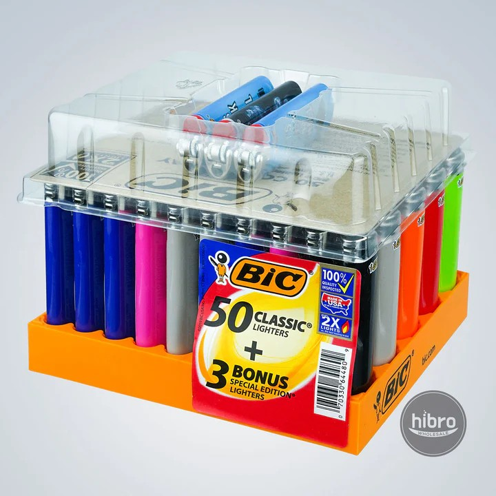 Photograph of product: Bic Lighter Assorted - Hibro