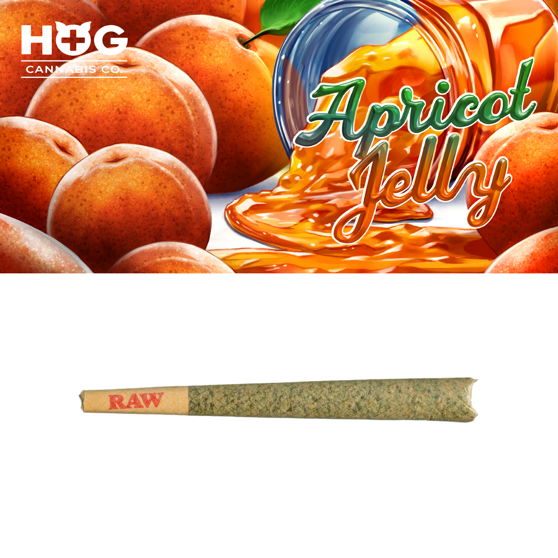 Photograph of product: HOG Apricot Jelly Pre-Roll