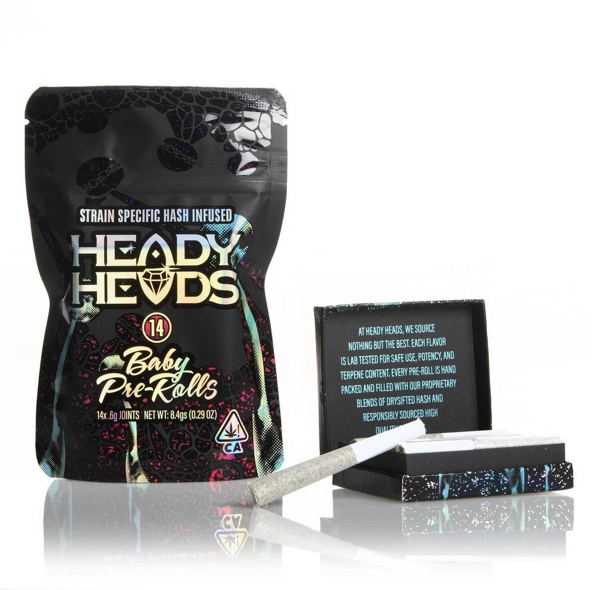 Photograph of product: Heady Heads - Bodega - 7G - Pre Roll Pack