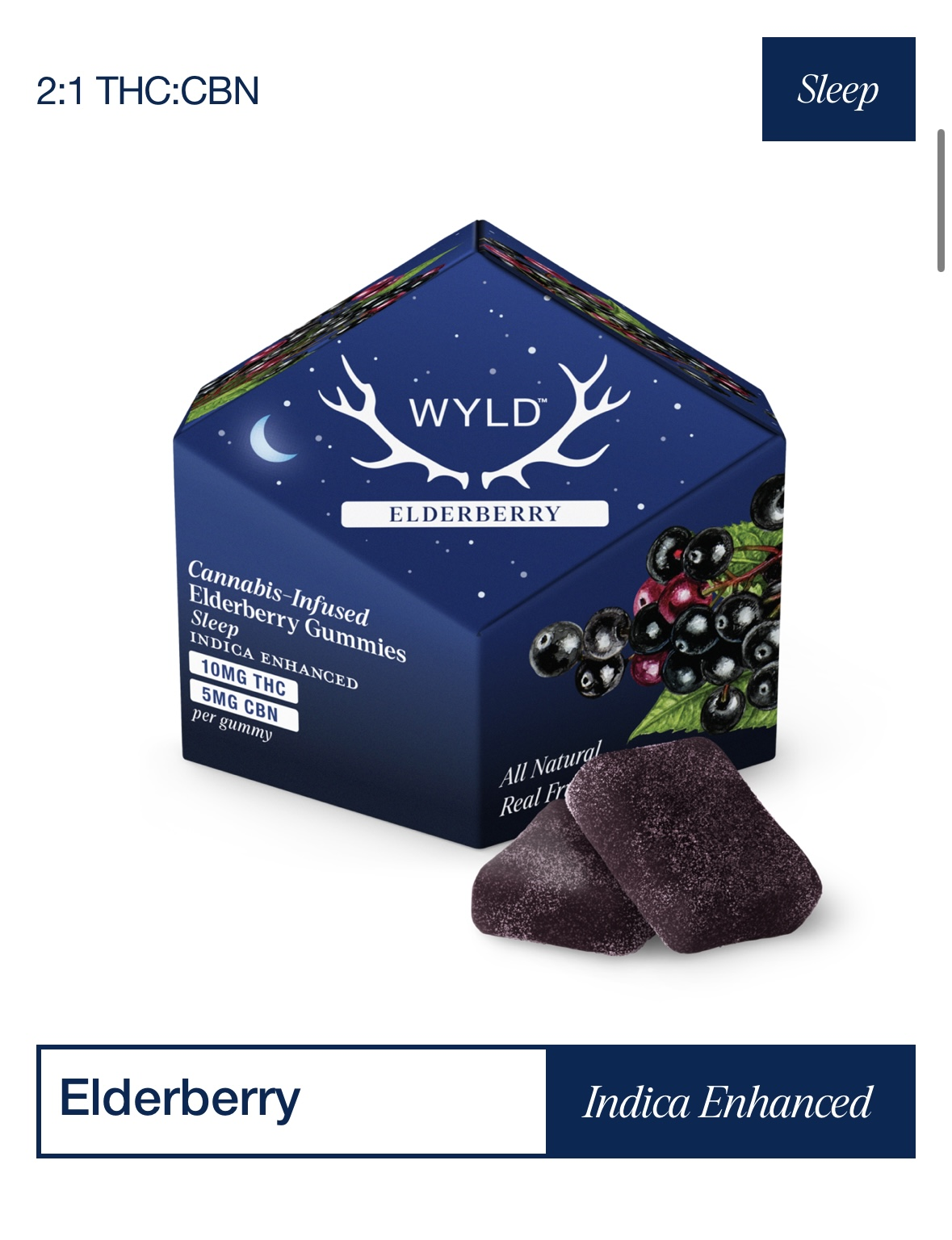 Photograph of product: Elderberry 2:1 | 10mg | 10ct