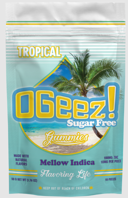 Photograph of product: Tropical Sugar-Free Oui'd-100mg