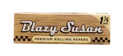 Photograph of product: BLAZY SUSAN 1-1/4" ULTRATHIN WHITE ROLLING PAPER | 50PK