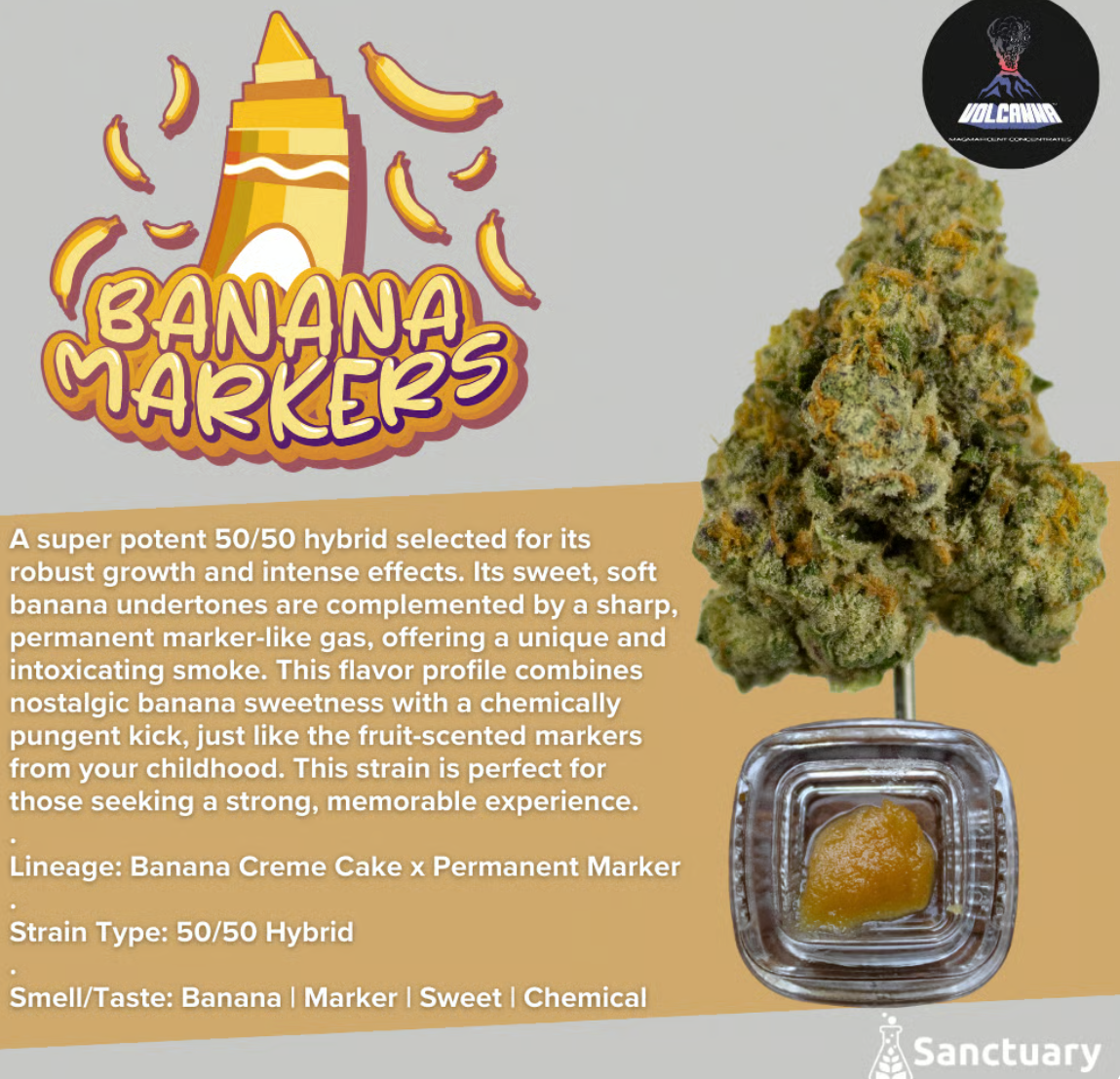 Photograph of product: Banana Markers (H) Sauce - Baller Jar 4.2g