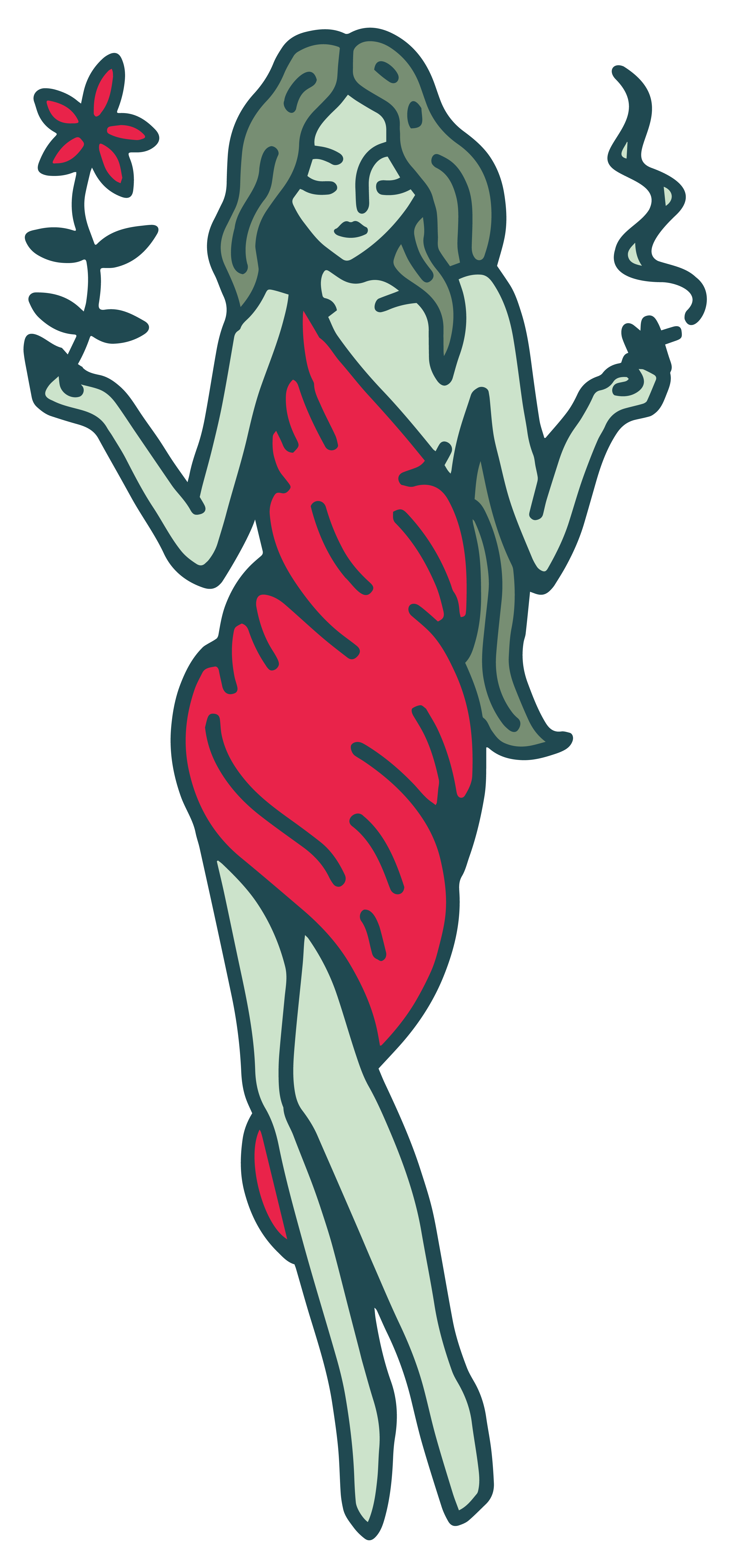 Photograph of product: Flora    Logo   Pin