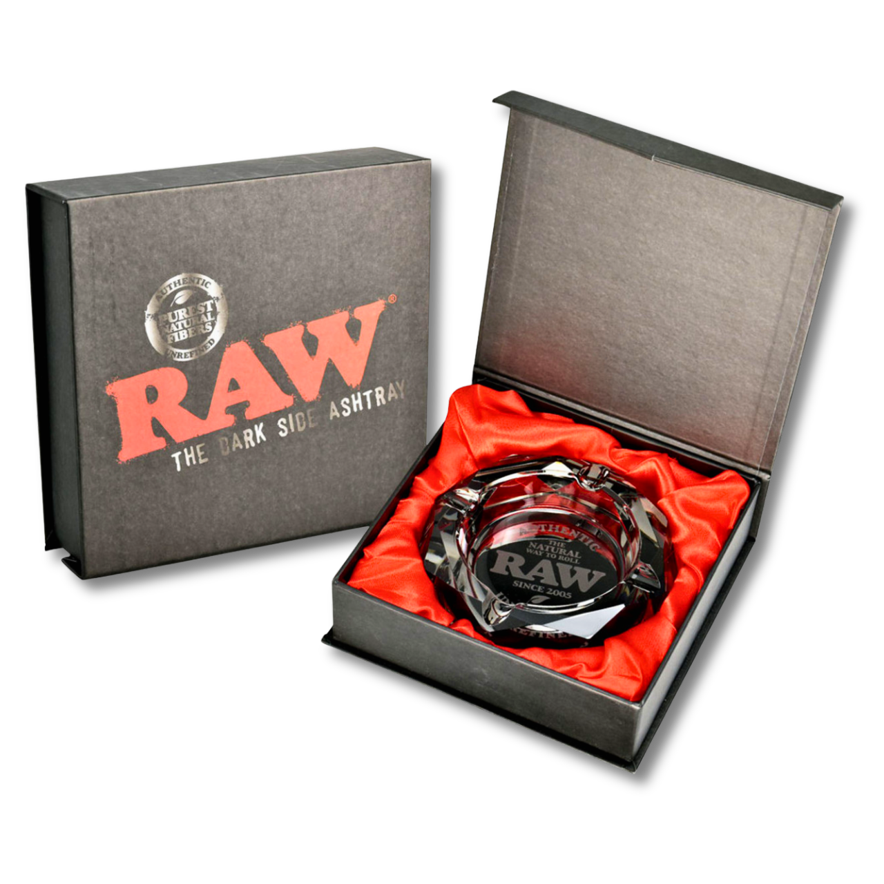 Photograph of product: RAW - Dark Side Glass Ashtray
