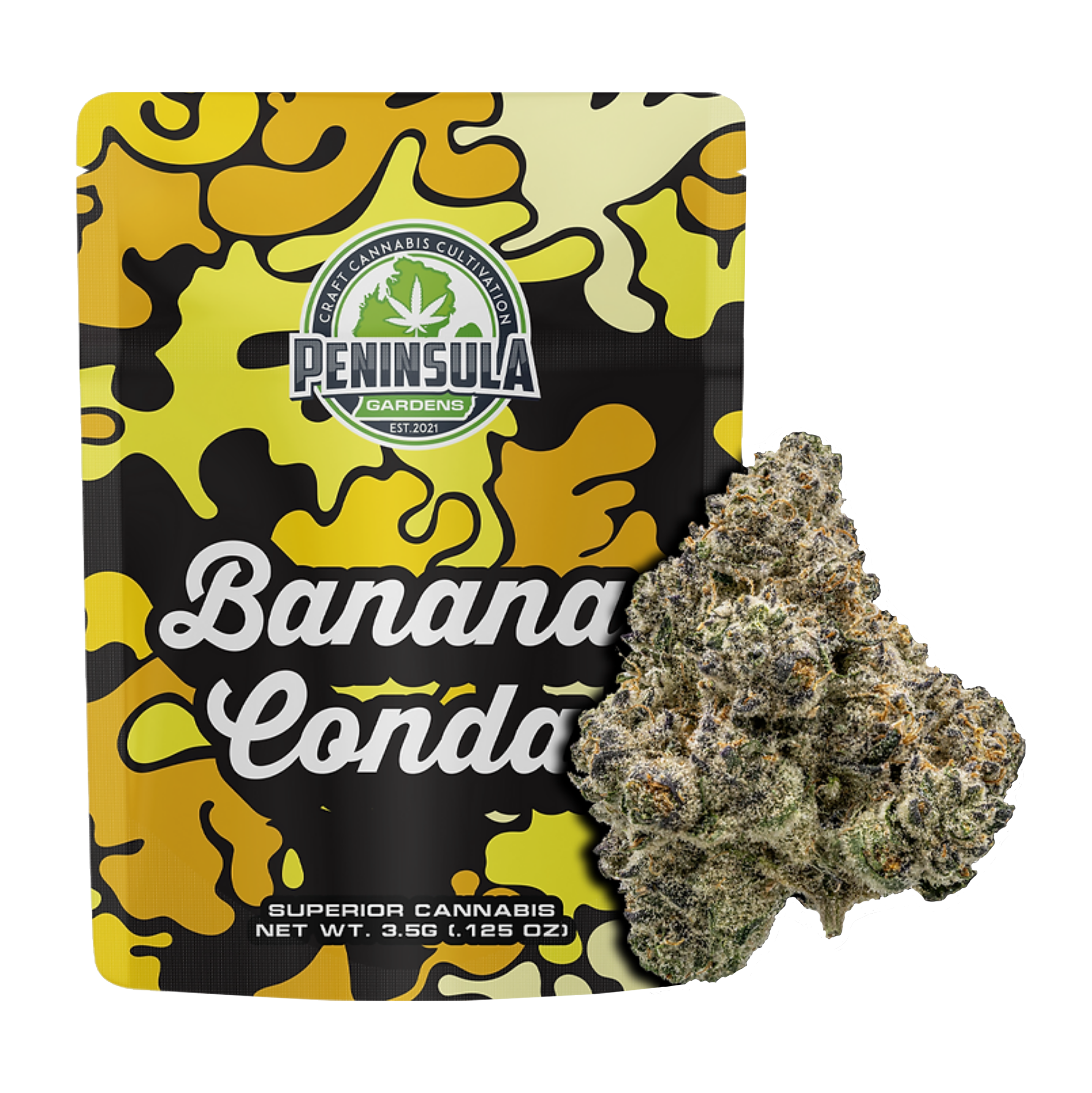 Photograph of Product: Peninsula Gardens - Banana Conda Pre-Packaged 3.5g | 4/$100