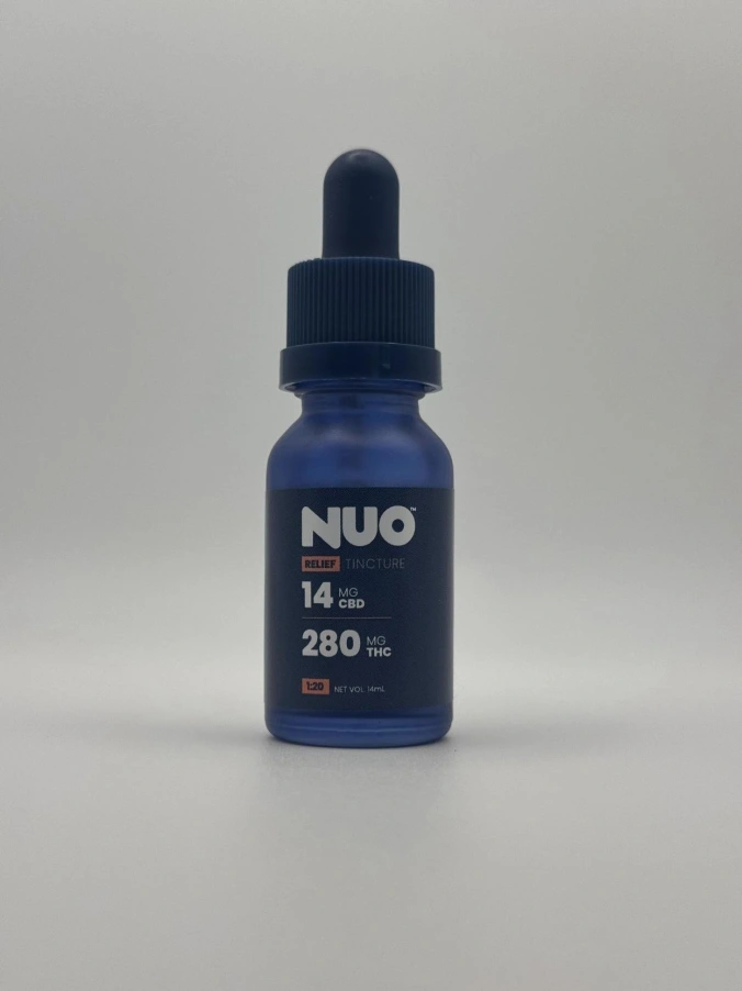 Photograph of product: NUO | Tincture | 1:20 (CBD 14 mg : TH-oui 280 mg) | 14 mL
