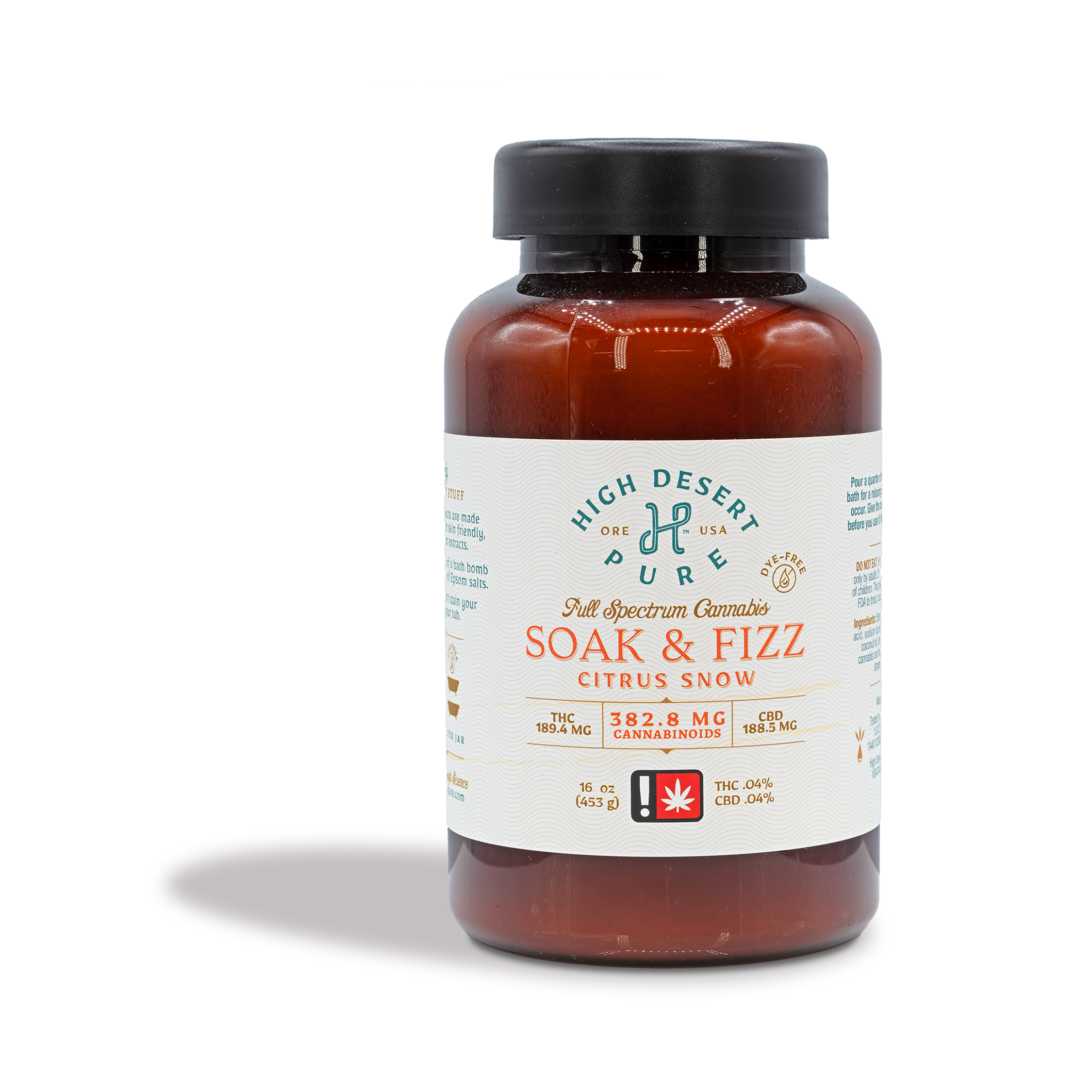 Photograph of product: High Desert Pure - Citrus Soak & Fizz - 16oz