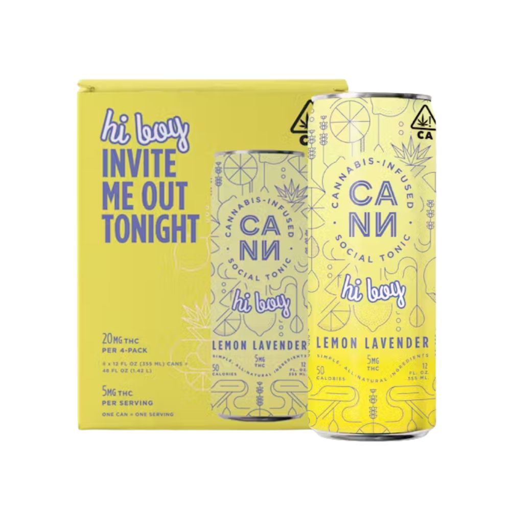 Photograph of product: HI BOYS - LEMON LAVENDER (4PK) - CANN
