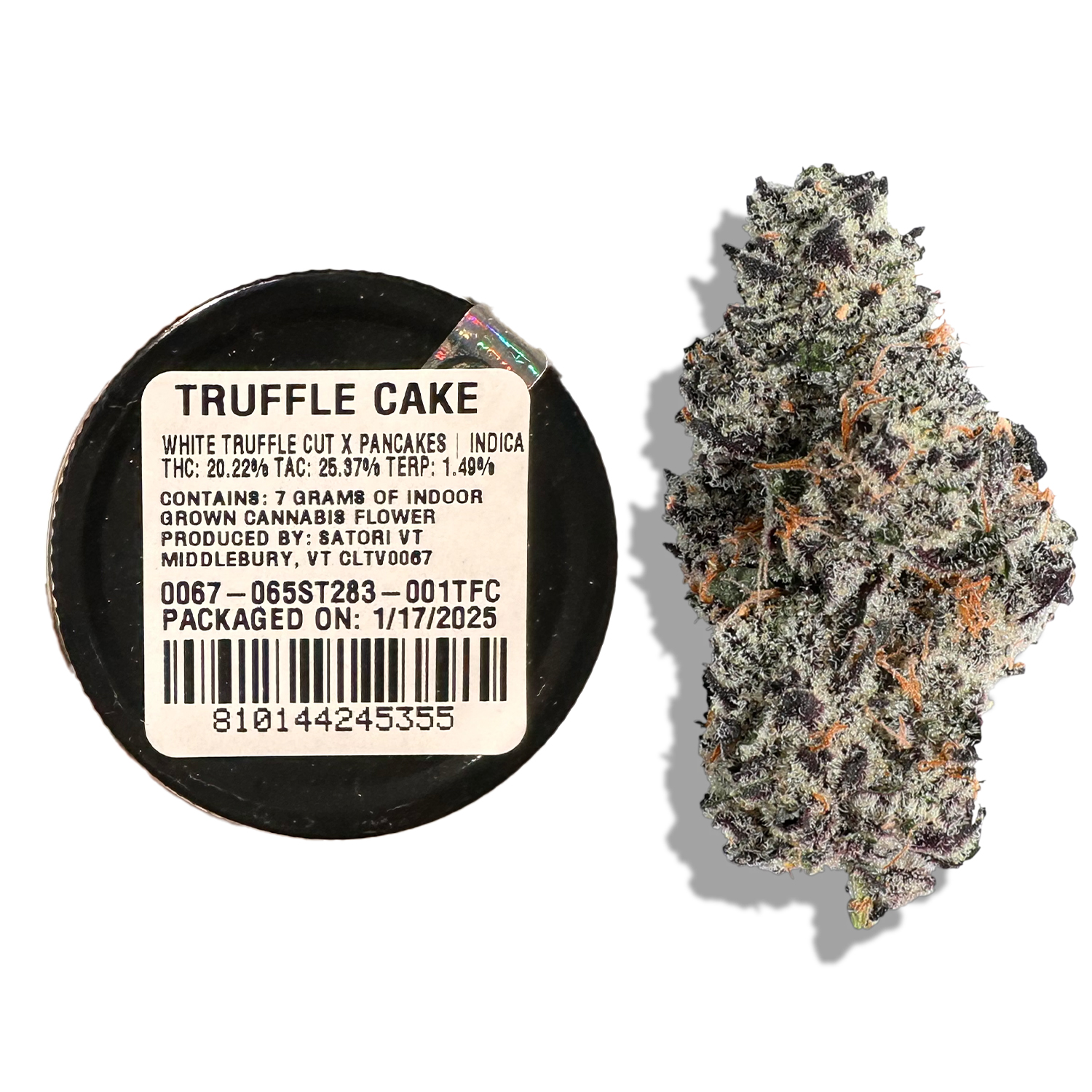 Photograph of product: Truffle Cake | 7g Jar | Satori