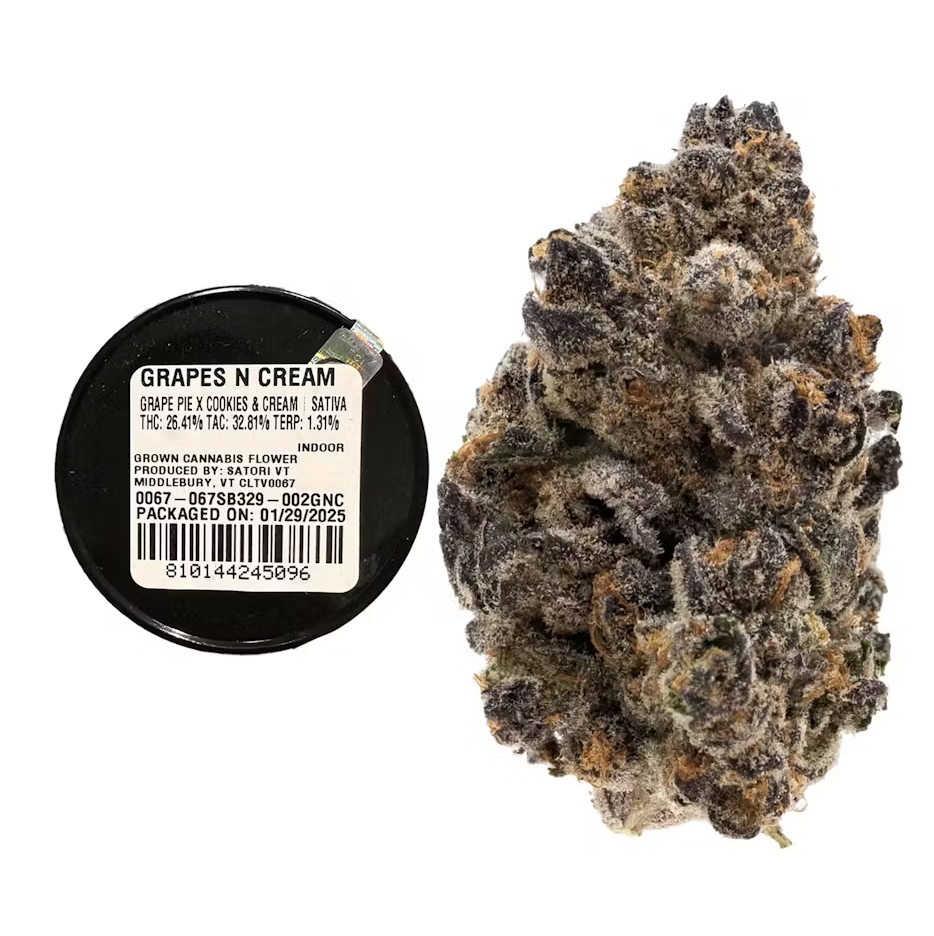 Photograph of product: Grapes N Cream | 28g Jar | Satori