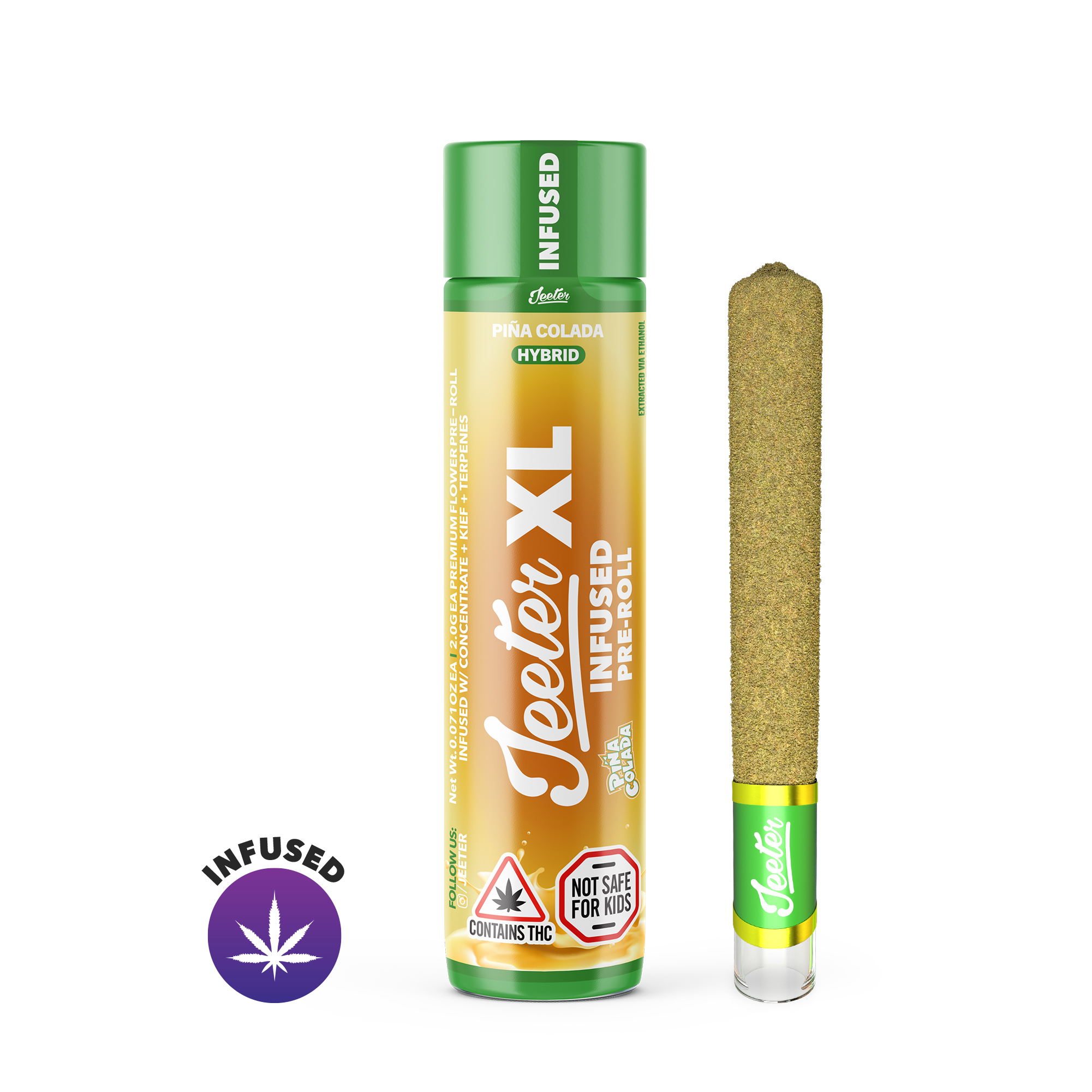 Photograph of product: Pina Colada Infused Preroll 2g (H)