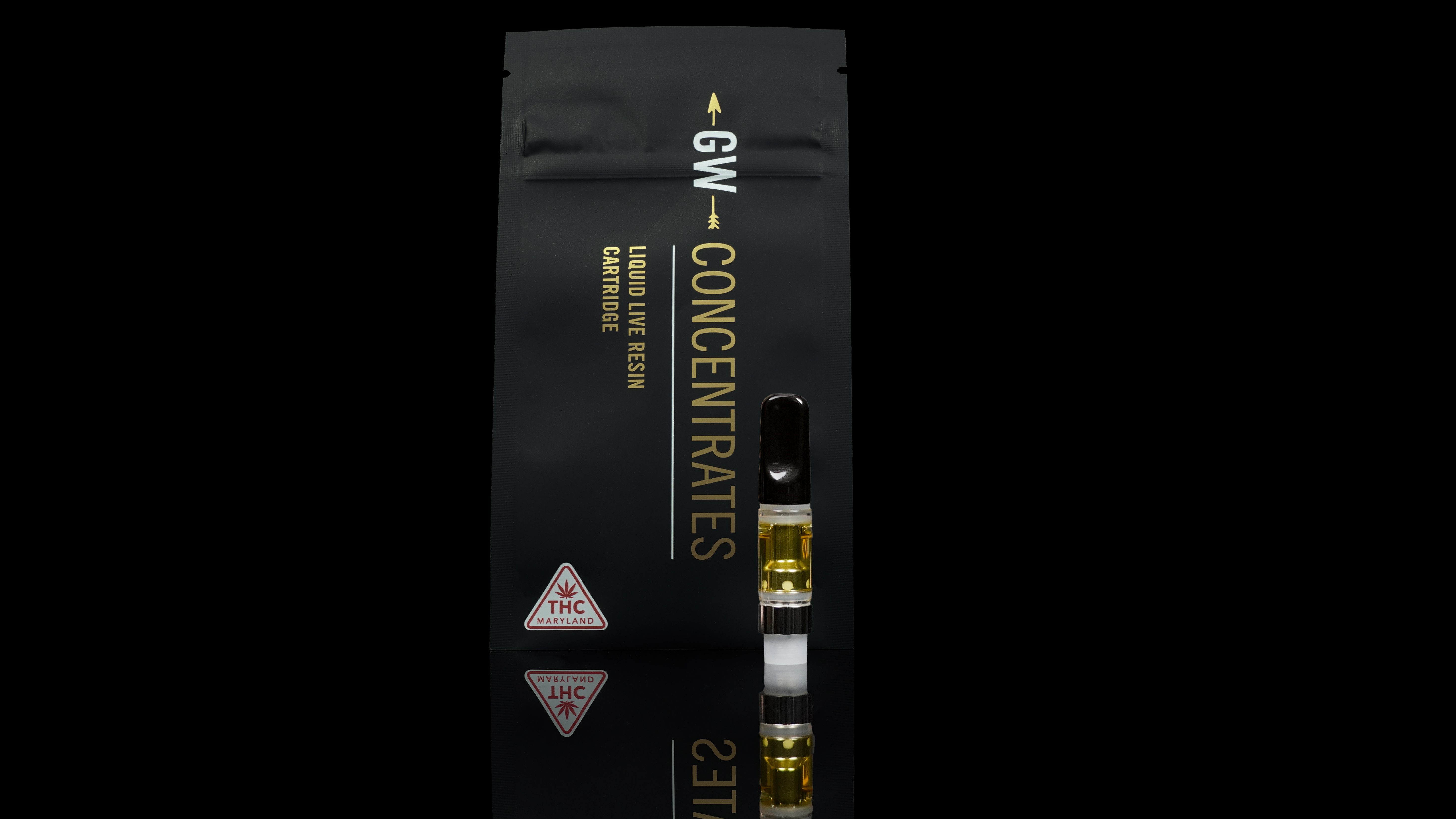Photograph of product: Gandhari Kush Live Resin Vape Cartridge