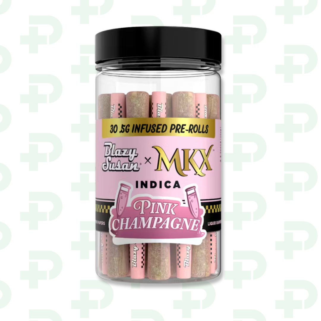 Photograph of product: Blazy Susan 30-Pack Infused Preroll - Pink Champagne