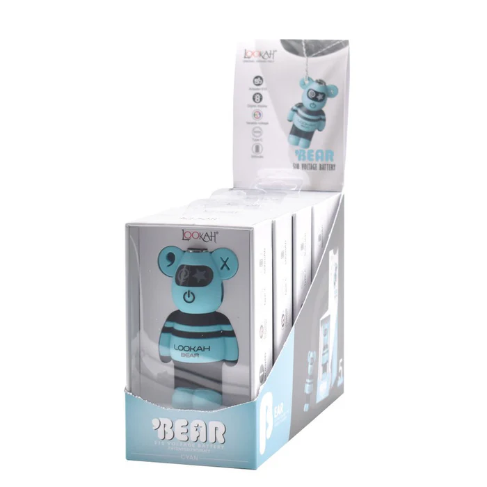 Photograph of product: Lookah Bear Vape Battery Cyan