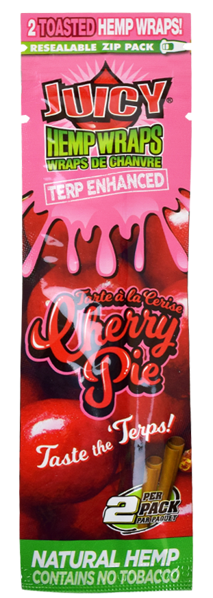 Photograph of product: Cherry Pie Terp Enhanced Juicy Hemp Wraps 2pk