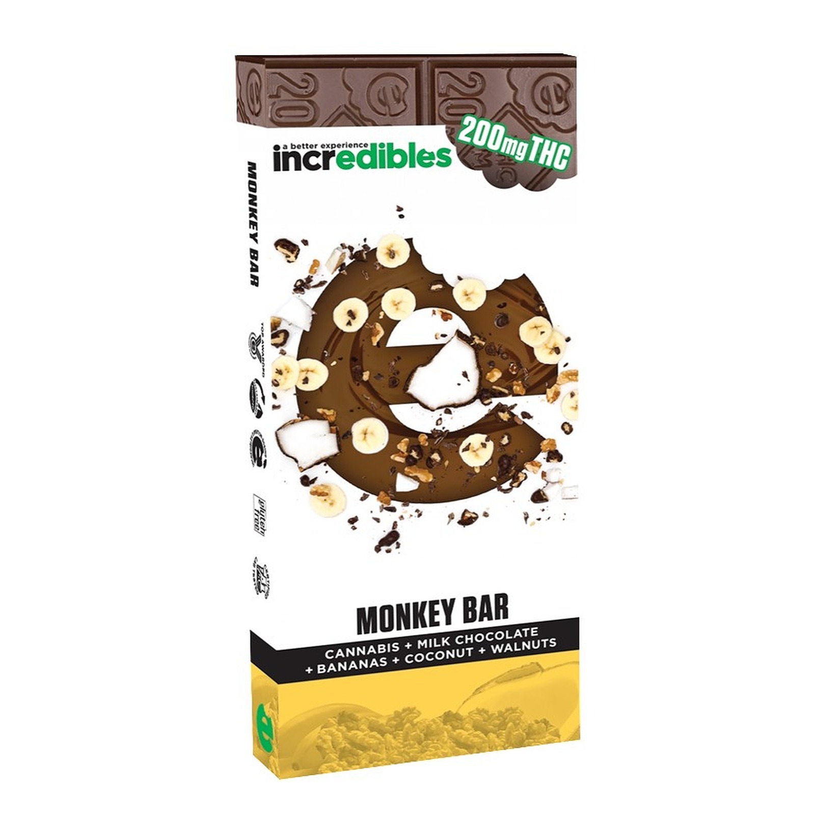 Photograph of product: Incredibles Monkey Bar | 100mg Rec