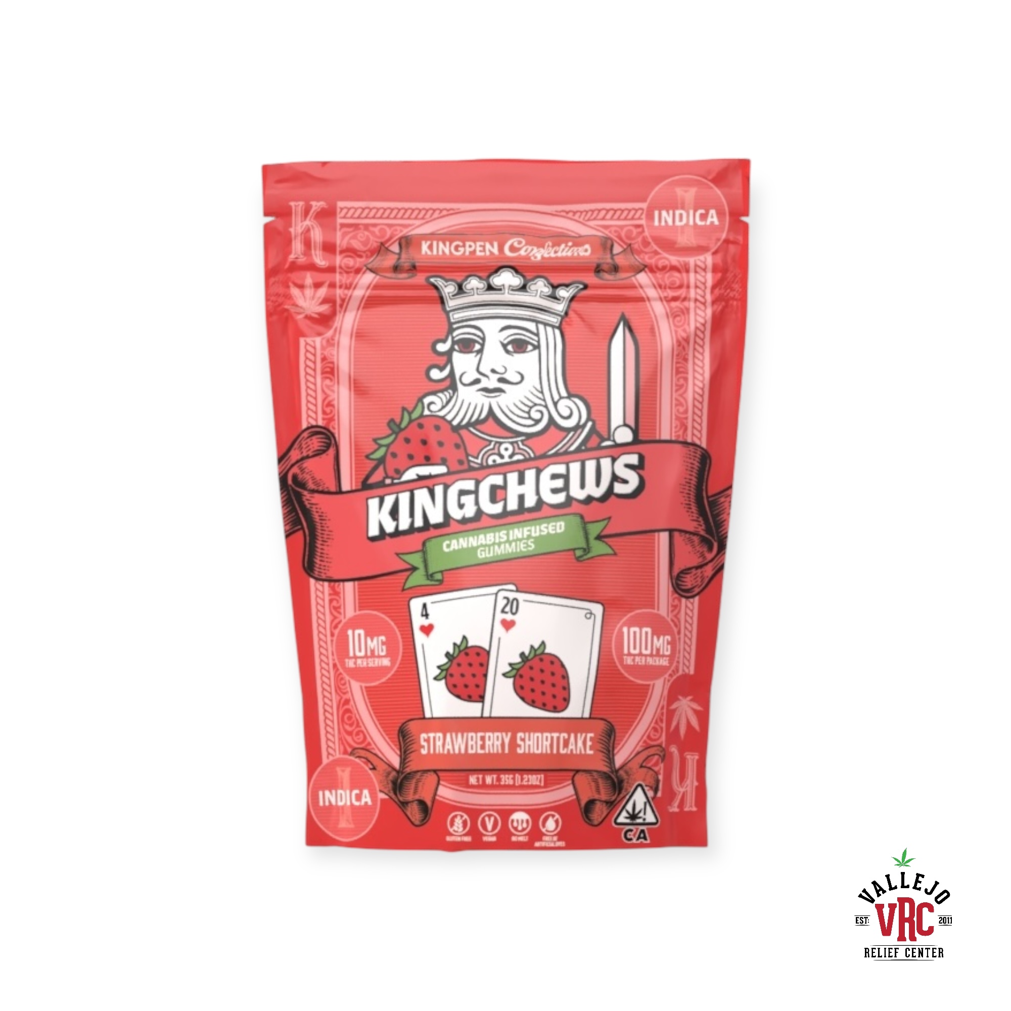 Photograph of product: KINGCHEWS - STRAWBERRY SHORTCAKE