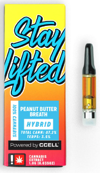 Photograph of product: Stay Lifted | 510 Cartridge | Peanut Butter Breath