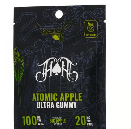 Photograph of product: Atomic Apple | Ultra Gummies | 5pk | 100mg