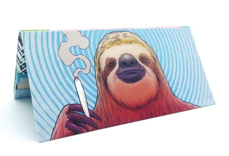 Photograph of product: "Samuel The Sloth" by Tim Molloy | ZZZ's King Sized Rolling Booklet w/ Tips