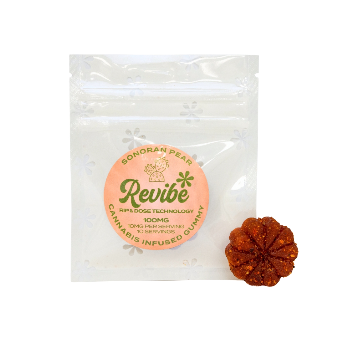 Photograph of product: Revibe - Rip & Dose Single Sonoran Pear Gummy - 100mg