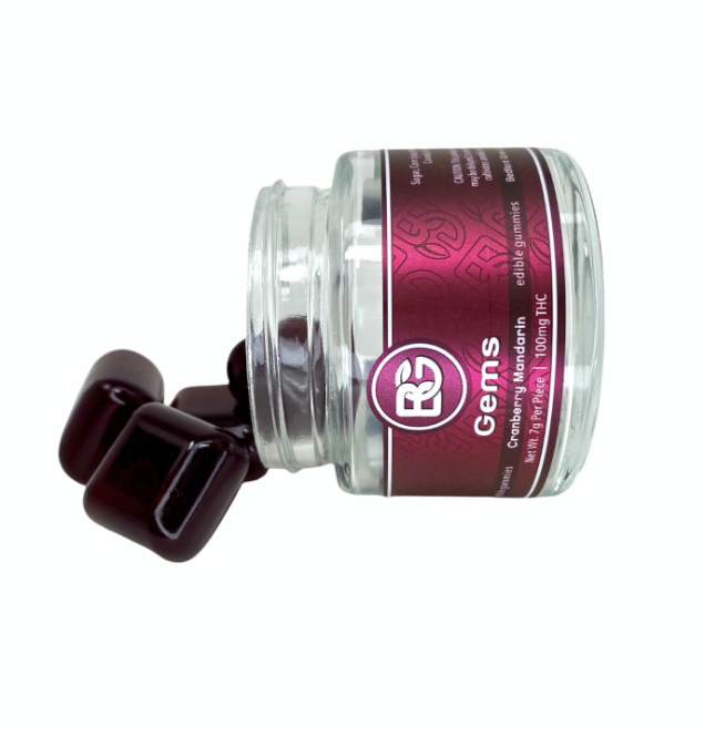 Photograph of product: BEDFORD GROW CRANBERRY MANDARIN 3:1 CBD 5PK GEMS 100MG