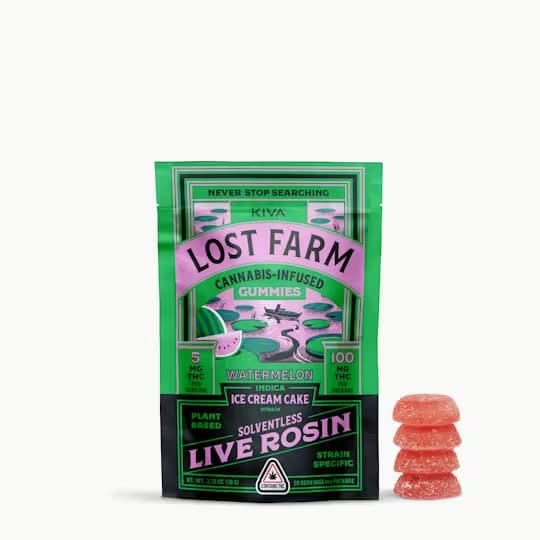 Photograph of product: Watermelon "Ice Cream Cake" | 100mg Rosin Gummies