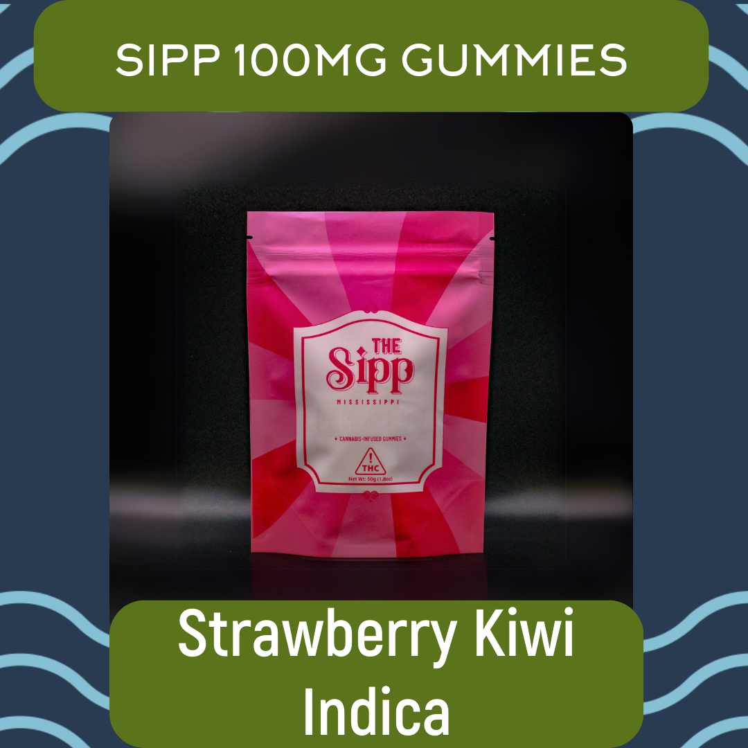 Photograph of product: The Sipp | 100mg | Strawberry Kiwi Oui'd Sample