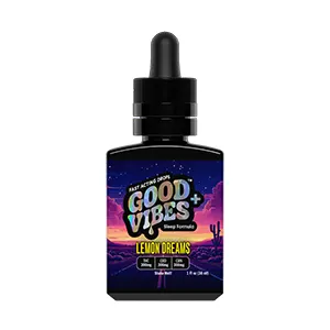Photograph of product: Good Vibes | Sleep Lemon | 300 Mg CBD | 300 Mg TH-oui |