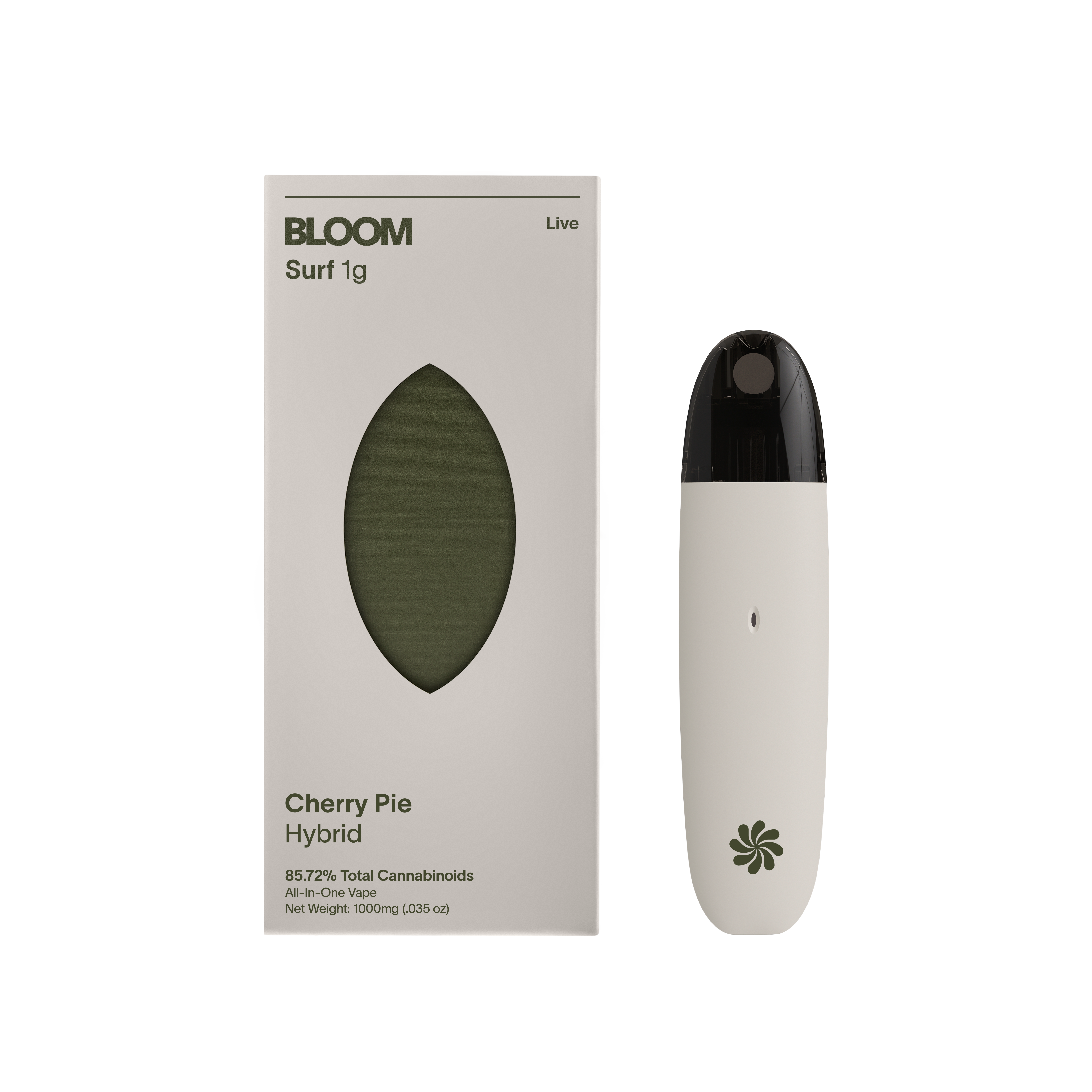 Photograph of product: Bloom Cherry Pie Live Resin Disposable 1.0g